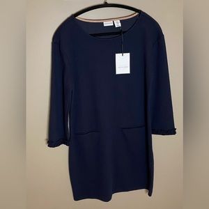 Tabetha Webb Navy Blue Dress-size medium-NEWS WITH TAGS